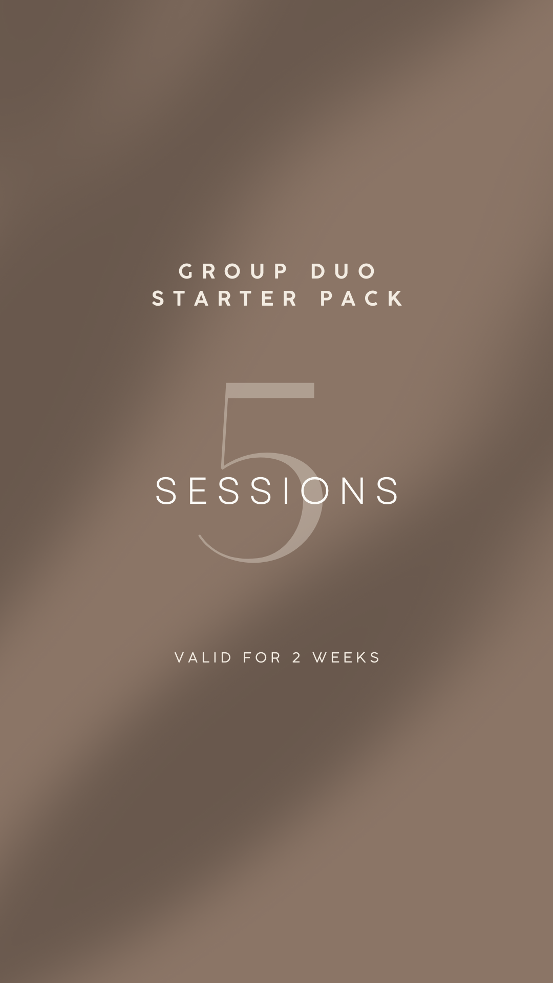 Group Booking - DUO or TRIO package