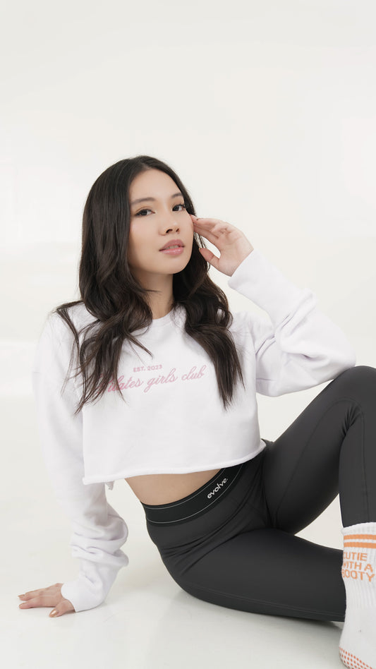 Pilates Girls Club Cropped Sweater